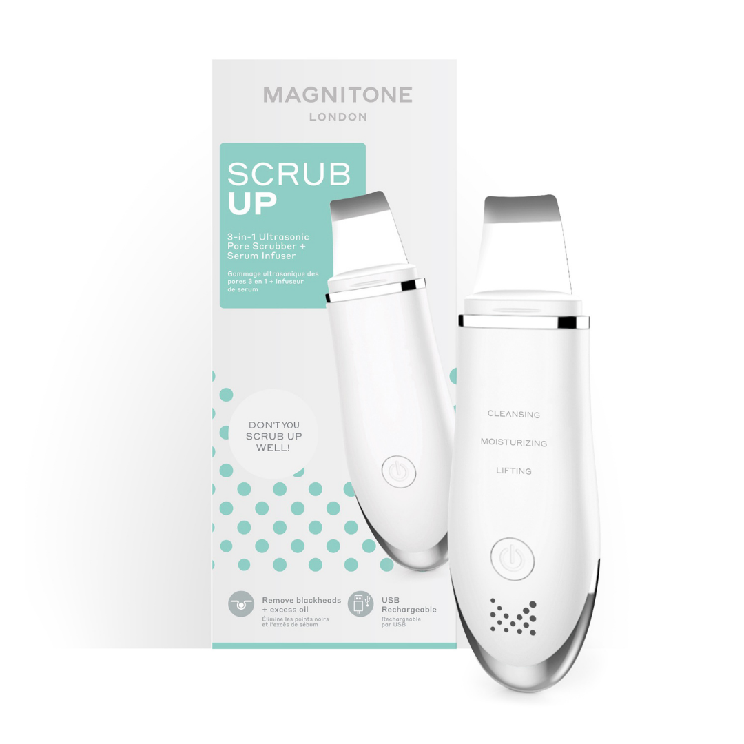 Scrub Up® 3-en-1 Limpiador ultrasónico de poros + Infusor