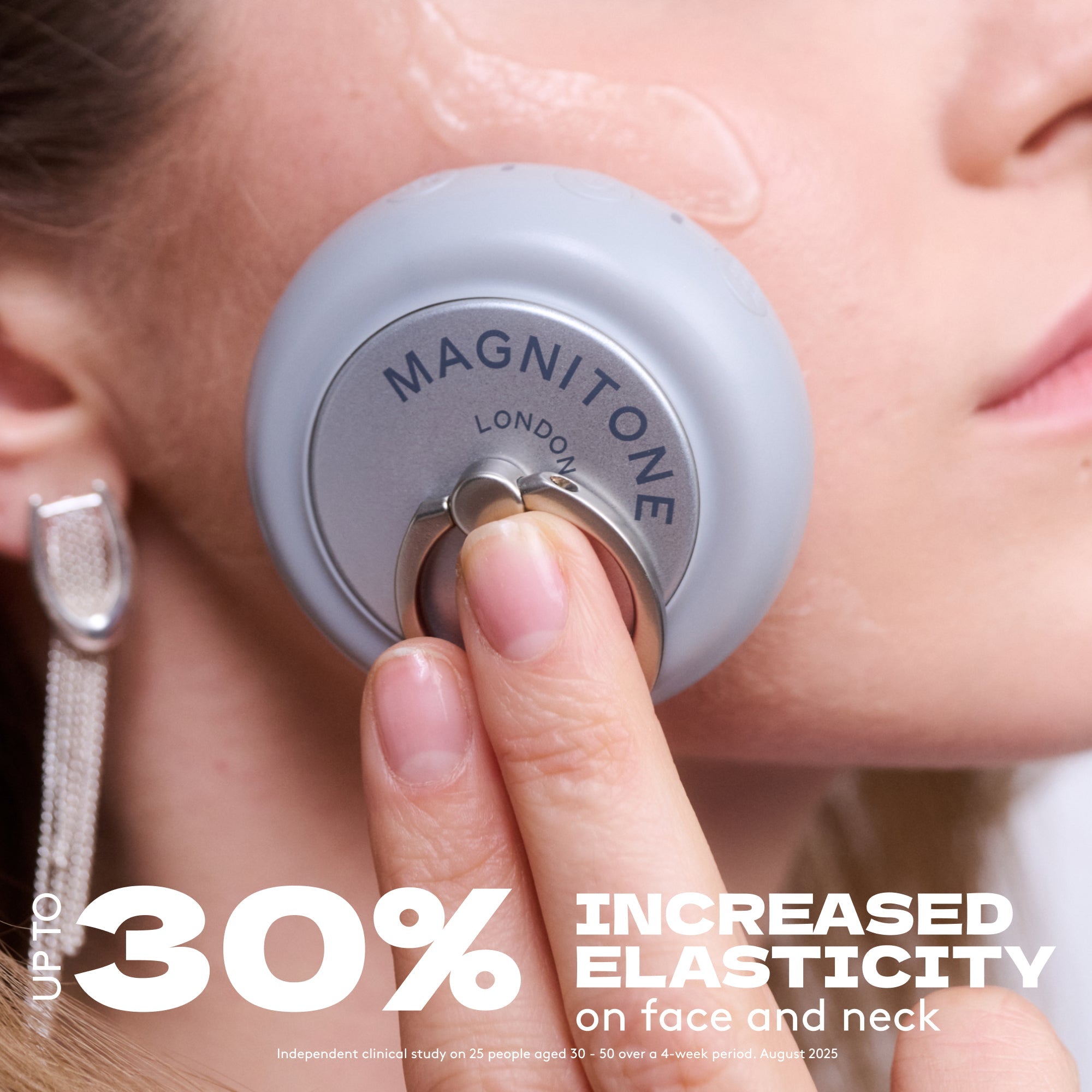 Dispositivo de tonificación facial con microcorriente y LED Pebble Pro Advanced