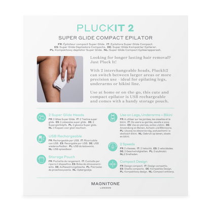Pluck It 2 Epilador Compacto Super Glide