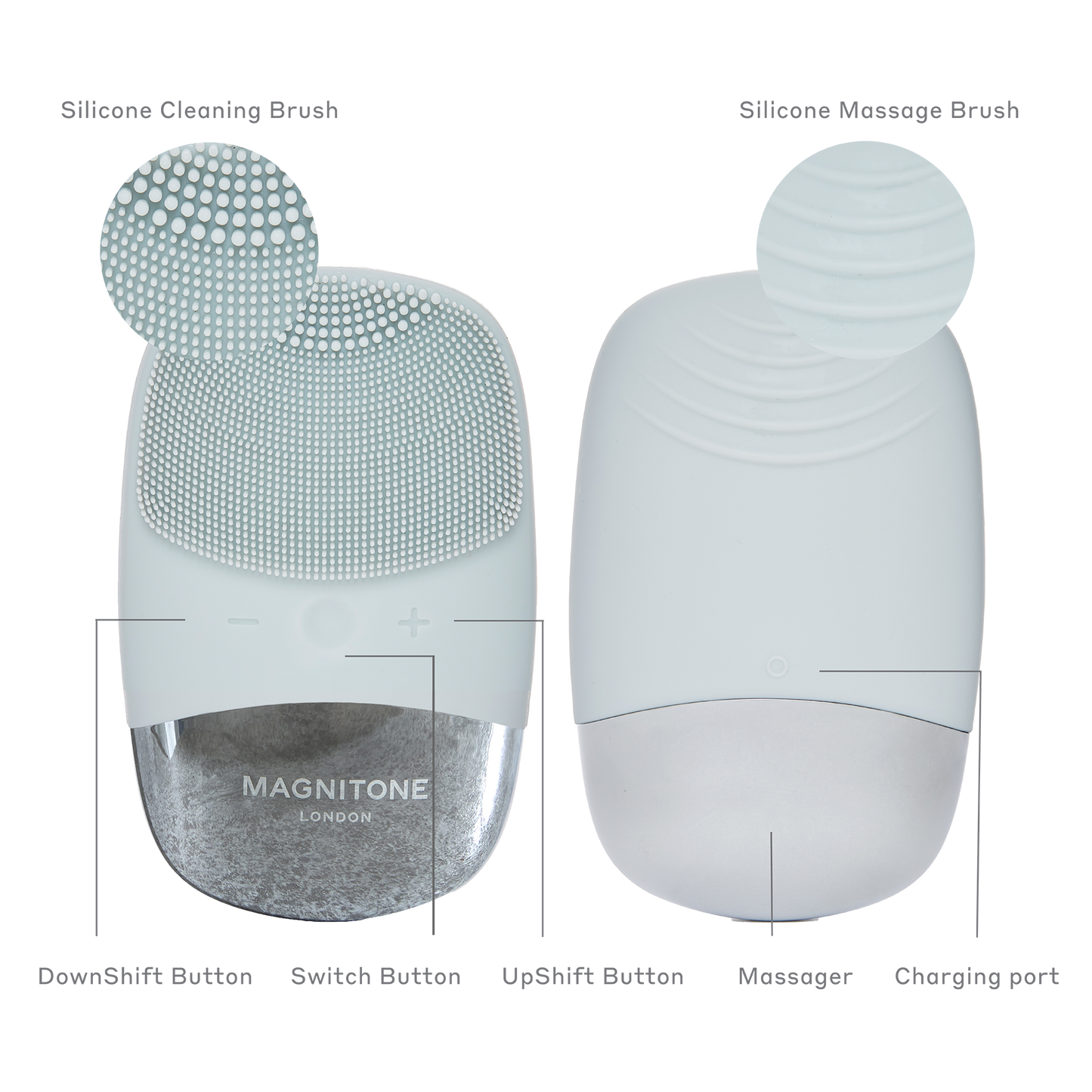 MAGNITONE BabyBare Micro-Sónico Cepillo Limpiador Compacto