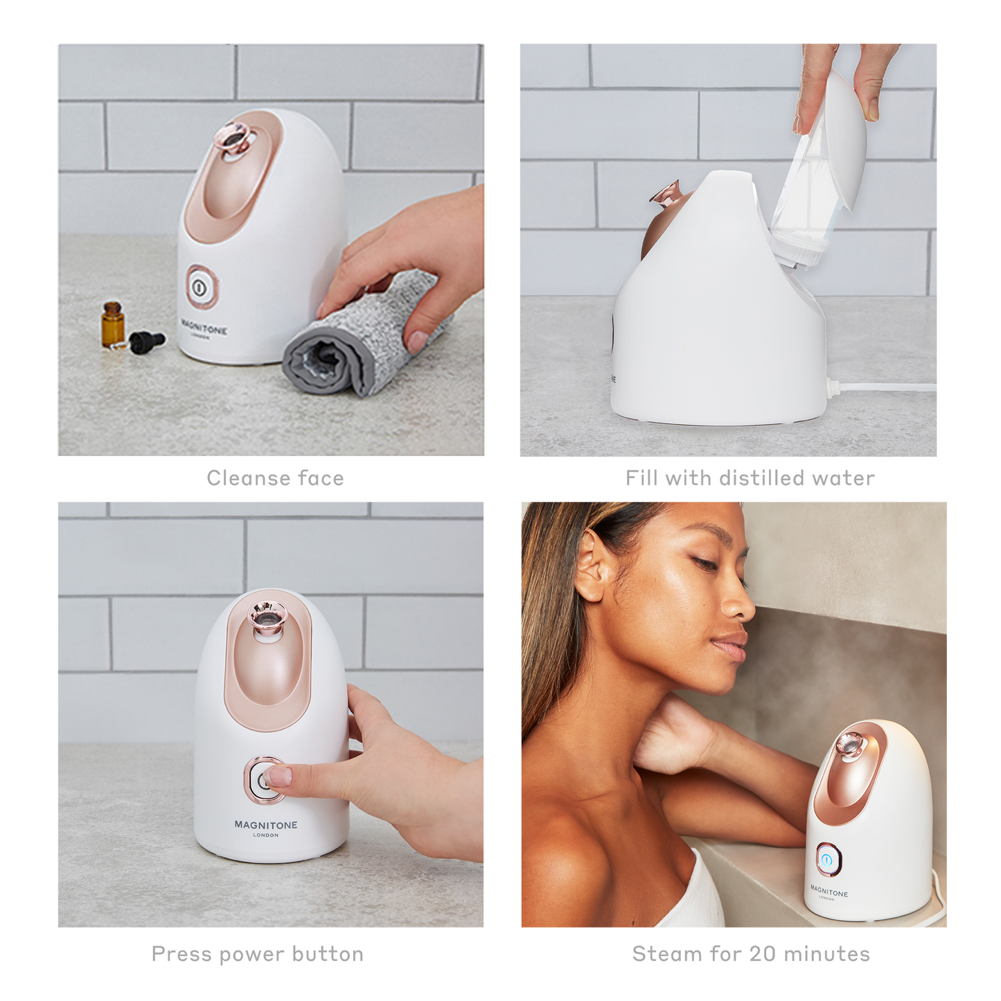 MAGNITONE Steam Ahead2 Vaporizador facial nano hidratante