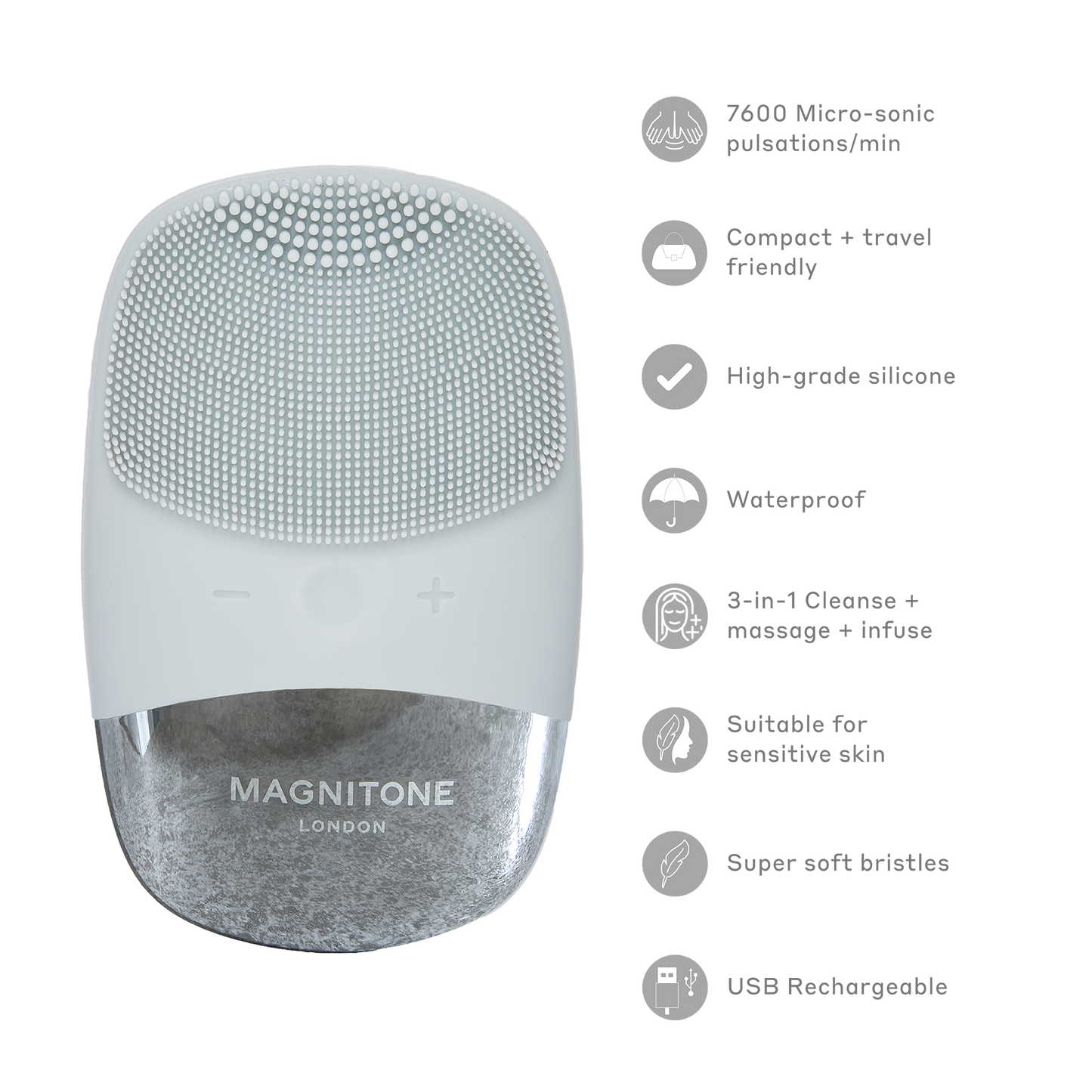 MAGNITONE BabyBare Micro-Sónico Cepillo Limpiador Compacto