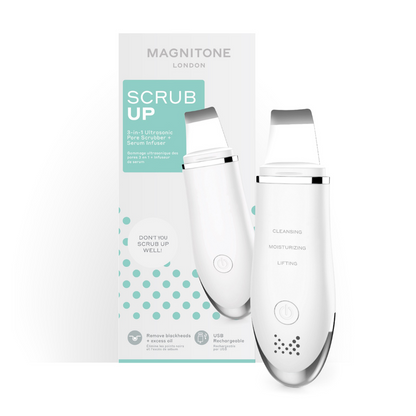 Scrub Up® 3-en-1 Limpiador ultrasónico de poros + Infusor